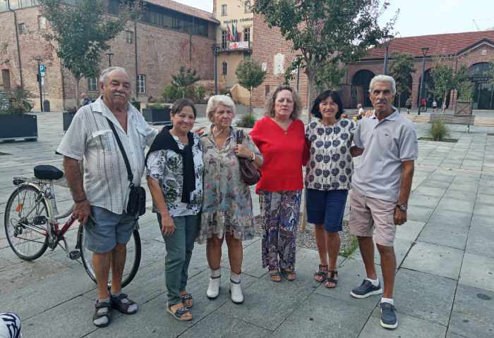 Lucia Loru in visita a Leini